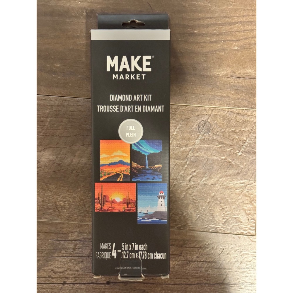 Make Market Diamond Art Kit Gems and Tools 44 Colors Landscape Theme Replacement